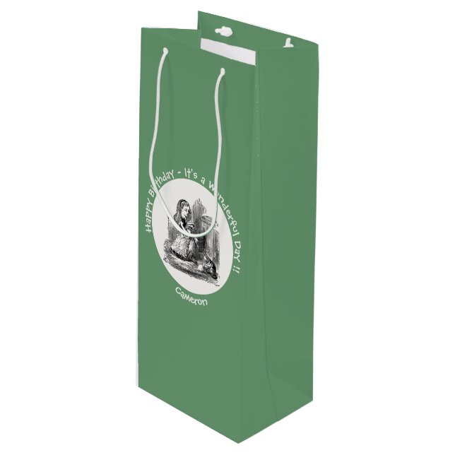 Alice i Wonderland Party - Alice och Kitten (Framsidan Vinklad)