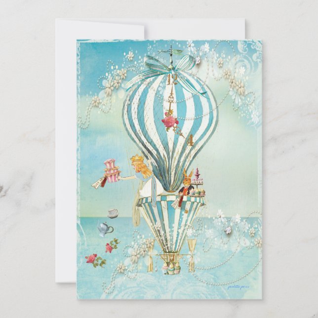 Alice i Wonderland Party-inbjudningar Inbjudningar (Framsida)