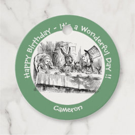 Alice i Wonderland Party - Mad Hatters Tea Party Gåvor Etiketter