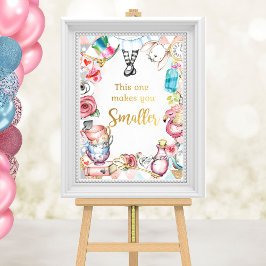Alice i Wonderland Party-skylt, Bord-skylt Poster