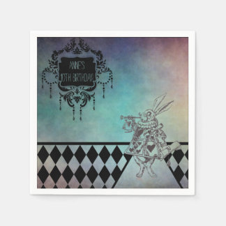 Alice i Wonderland Party White Rabbit Pappersservett