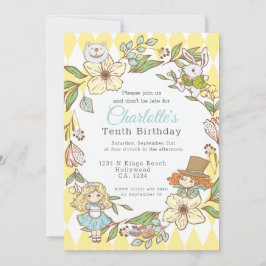 Alice i Wonderland Personlig Party Inbjudningar