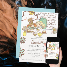 Alice i Wonderland Personlig Party Inbjudningar