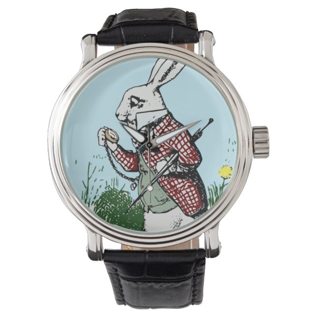 Alice i Wonderland Pocketwatch White Rabbit Armbandsur (Framsida)