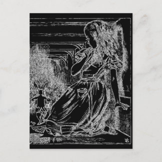 Alice i Wonderland Postcard Vykort