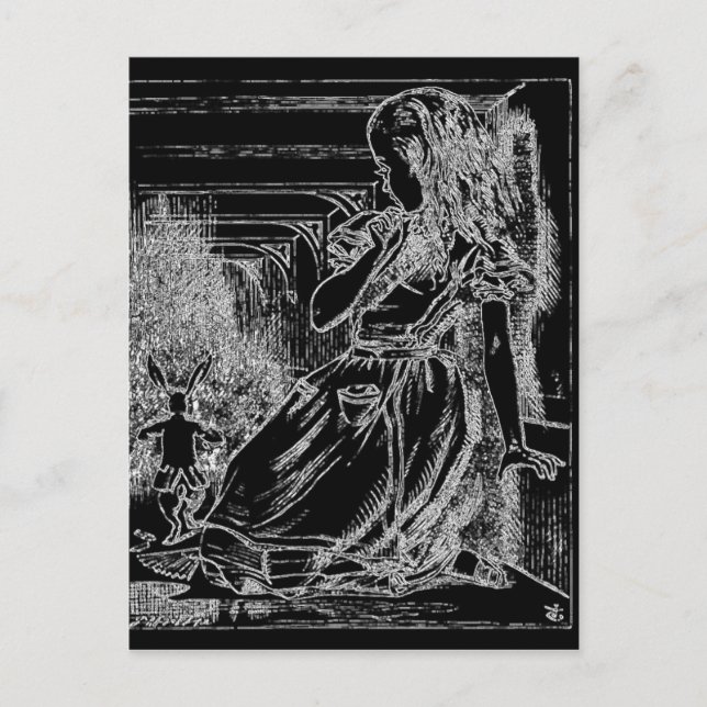 Alice i Wonderland Postcard Vykort (Framsida)