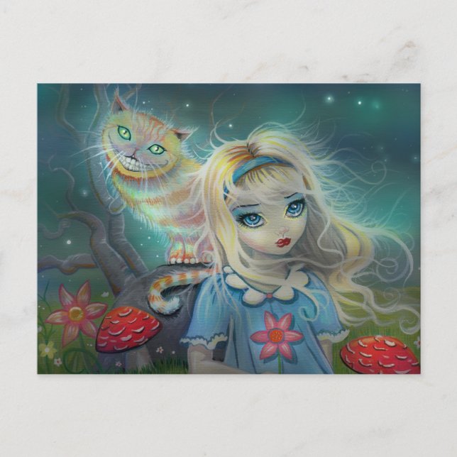 Alice i Wonderland Postcard Vykort (Framsida)