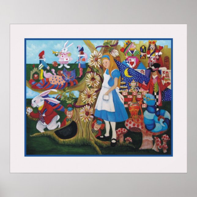 Alice i Wonderland poster (Framsidan)