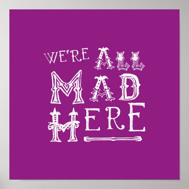 Alice i Wonderland Print - var alla här! Poster (Framsidan)
