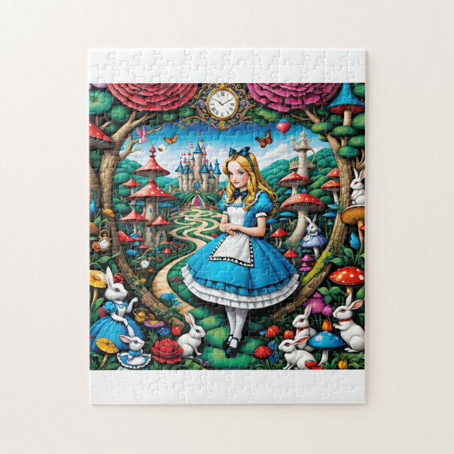 Alice i Wonderland Pussel (Vertikal)
