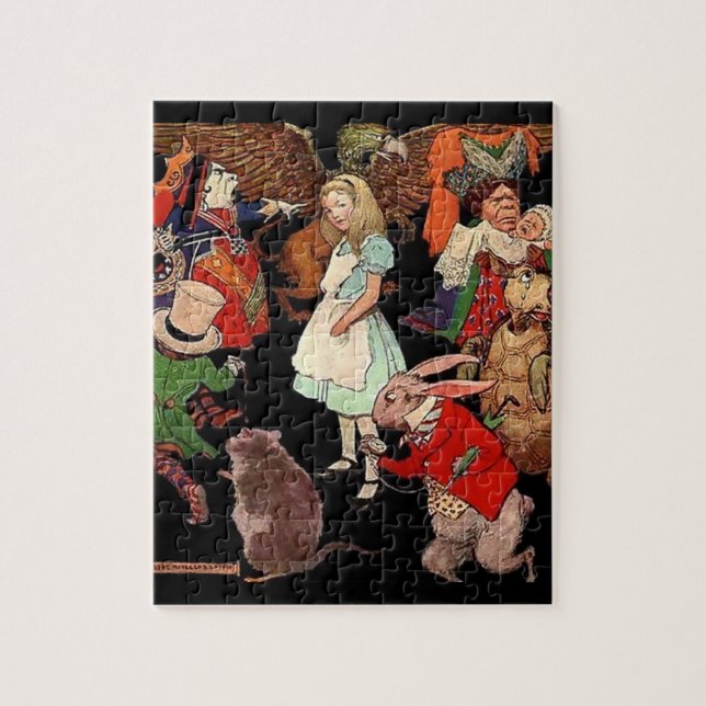 Alice i Wonderland Puzzle Pussel (Vertikal)