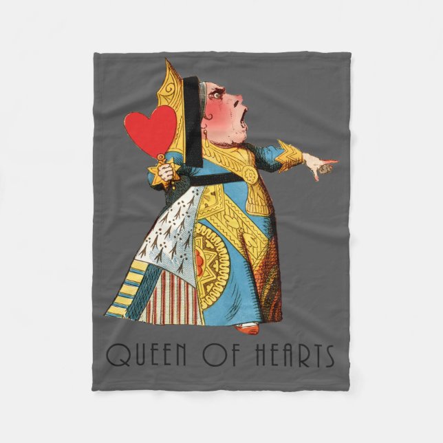 Alice i Wonderland Queen of Hearts Fleecefilt (Framsidan)