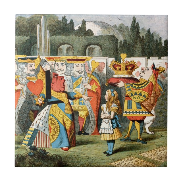 Alice i Wonderland Queen of Hearts Kakelplatta (Framsidan)
