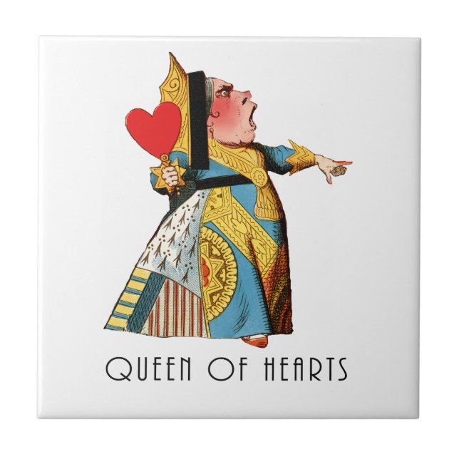 Alice i Wonderland Queen of Hearts Kakelplatta (Framsidan)