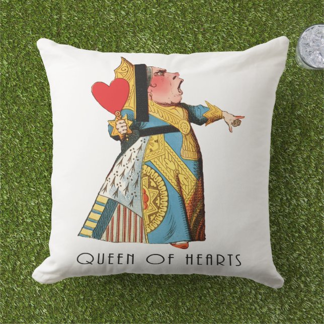 Alice i Wonderland Queen of Hearts Kudde (Gräs)
