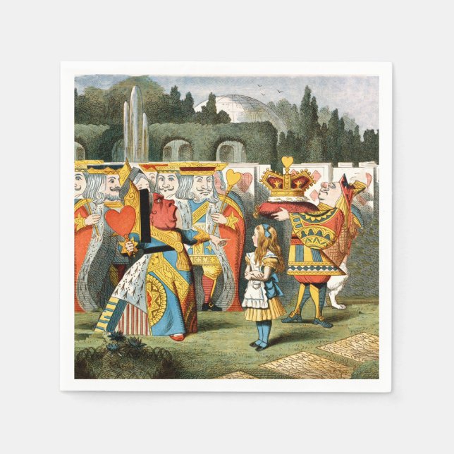 Alice i Wonderland Queen of Hearts Pappersservett (Framsidan)