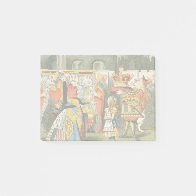 Alice i Wonderland Queen of Hearts Post-it Block (Framsida)