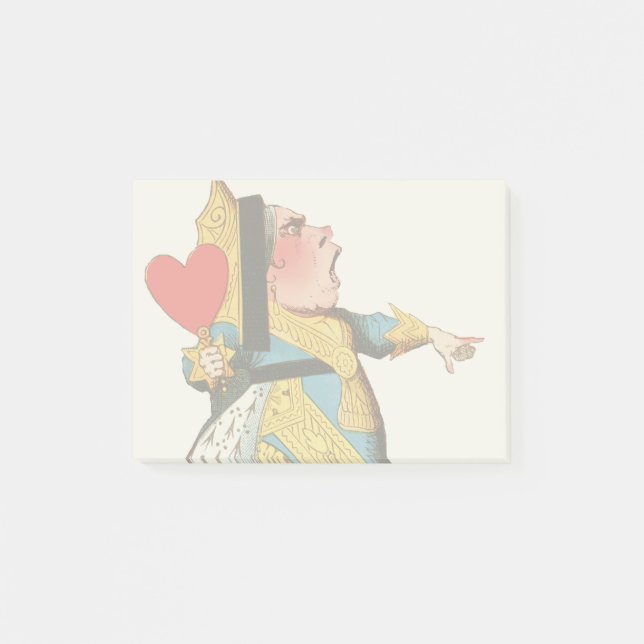 Alice i Wonderland Queen of Hearts Post-it Block (Framsida)