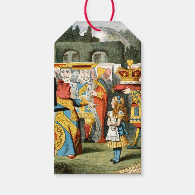 Alice i Wonderland Queen of Hearts Presentetikett (Framsidan)