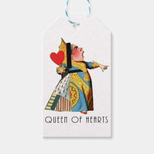 Alice i Wonderland Queen of Hearts Presentetikett