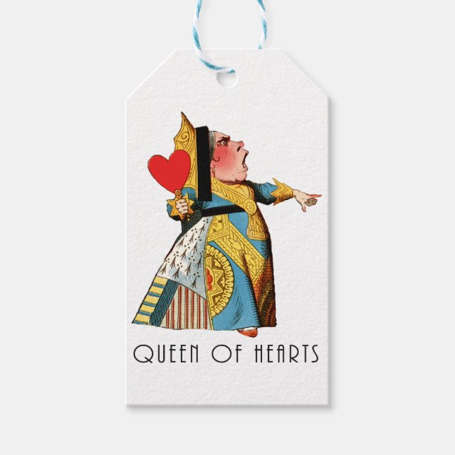 Alice i Wonderland Queen of Hearts Presentetikett (Framsidan)
