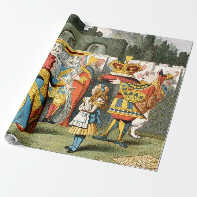 Alice i Wonderland Queen of Hearts Presentpapper (Utrullad)