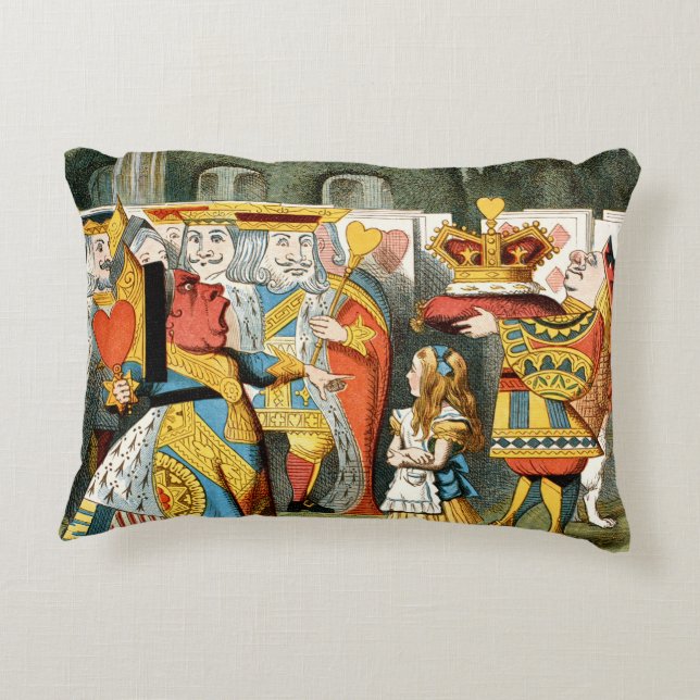 Alice i Wonderland Queen of Hearts Prydnadskudde (Baksidan)