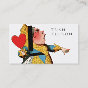 Alice i Wonderland Queen of Hearts Visitkort