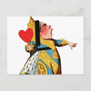 Alice i Wonderland Queen of Hearts Vykort