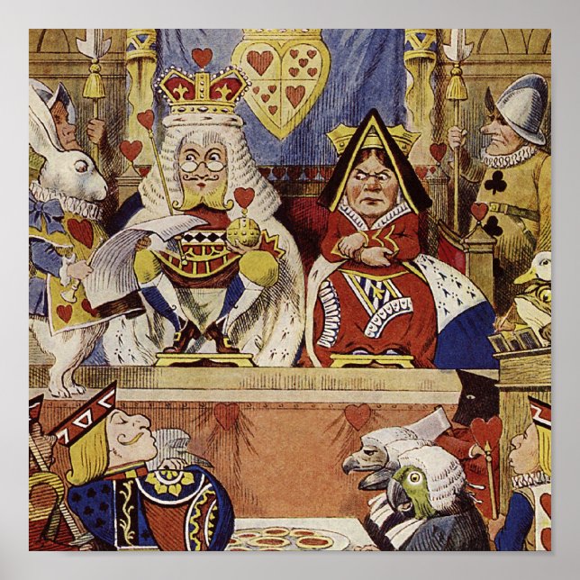 Alice i Wonderland Queen's Court Print Poster (Framsidan)