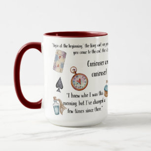 Alice i Wonderland Quotes Mugg