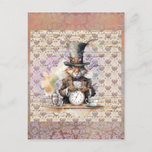 Alice i Wonderland Rabbit Vykort