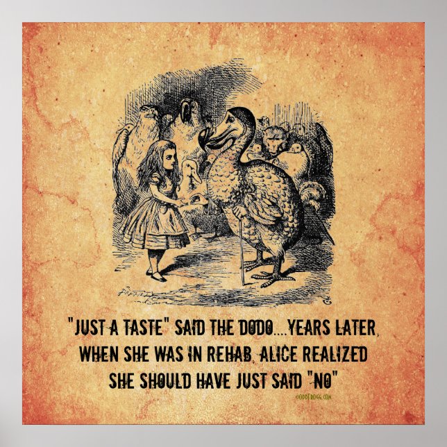 Alice (i Wonderland) Rehab Parody Poster (Framsidan)