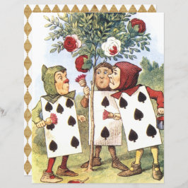 Alice i Wonderland, Röd ros-skrapbok Papper