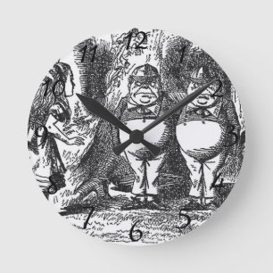 Alice i Wonderland Rund Klocka