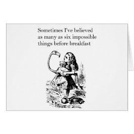 Alice i Wonderland, "Sex Impossible Sak"-kort Hälsningskort