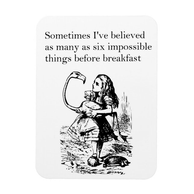 Alice i Wonderland, "Sex Impossible Sak" Magnet (Vertikal)