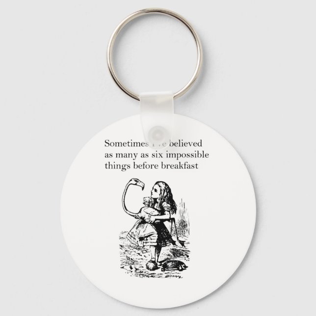 Alice i Wonderland, "Sex Impossible Sak" Nyckelring (Framsida)
