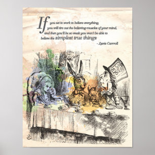 Alice i Wonderland "Simplest True Sak" Poster