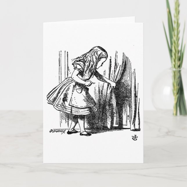 Alice i Wonderland Small Door till Wonderland Kort (Framsida)