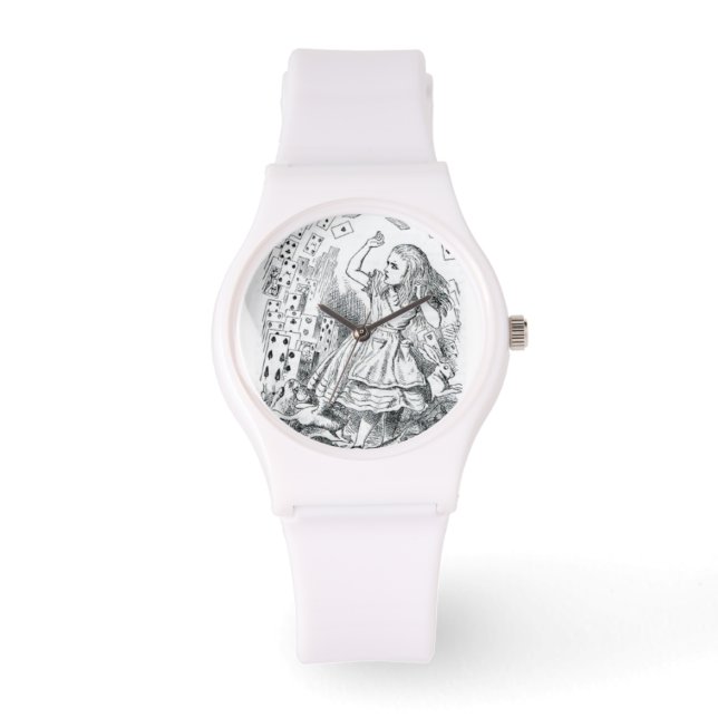 Alice i Wonderland Spelar ut kort Armbandsur (Framsida)