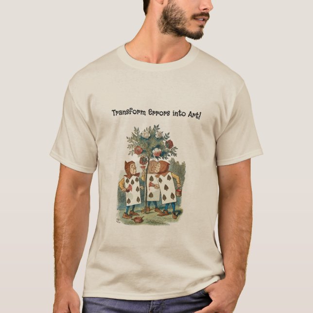 Alice i Wonderland Spelkort Gardeners T Shirt (Framsida)