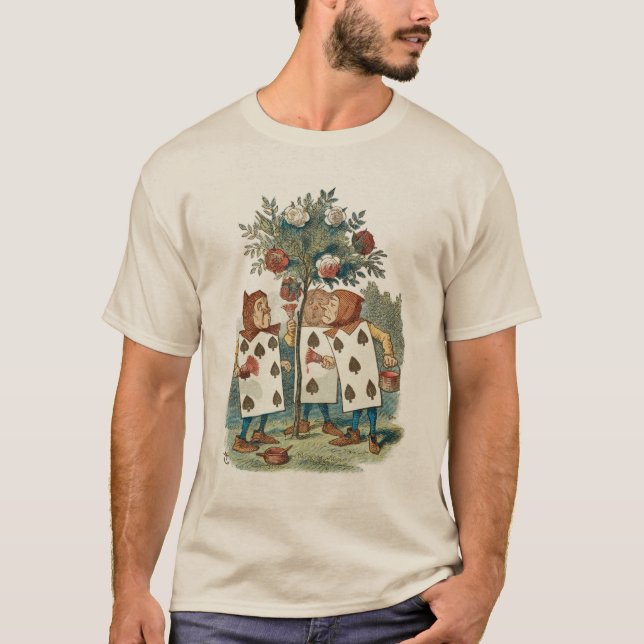 Alice i Wonderland Spelkort Gardeners T Shirt (Framsida)