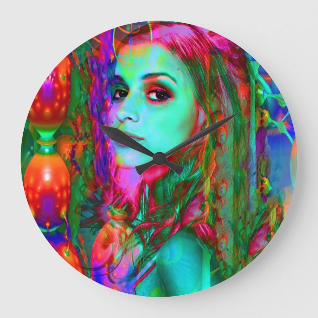 Alice i Wonderland Stor Klocka (Framsida)