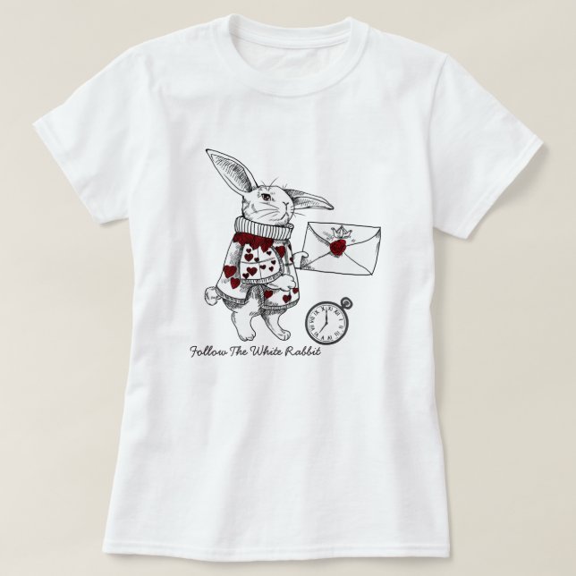 Alice i Wonderland T-Shirt (Design framsida)
