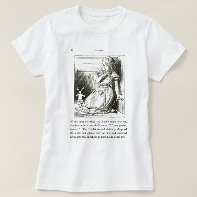 Alice i Wonderland T-Shirt (Design framsida)