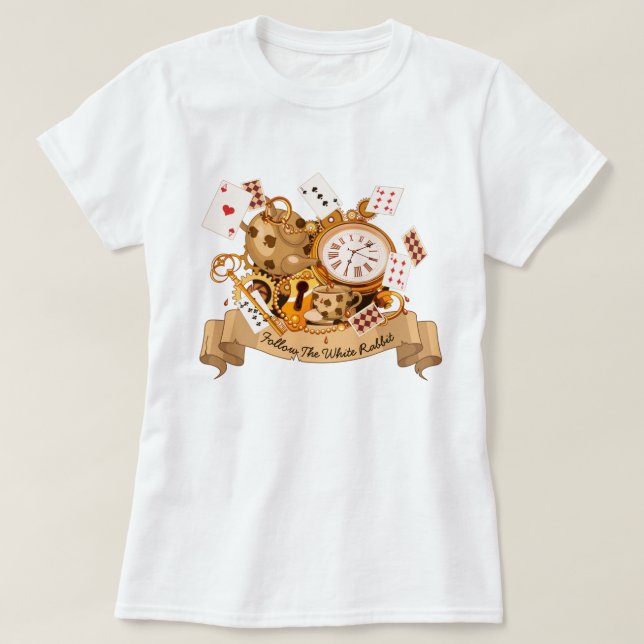 Alice i Wonderland T-Shirt (Design framsida)