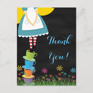 Alice i Wonderland Tack Post Cards Vykort