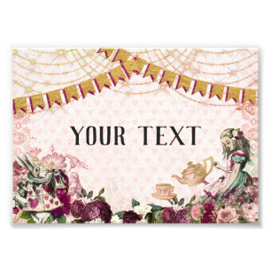Alice i Wonderland Tea Fototryck