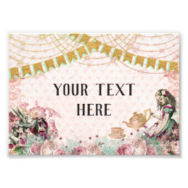 Alice i Wonderland Tea & Mint Fototryck